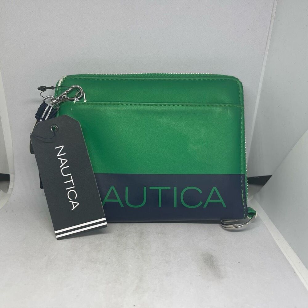 Nautica Womens Pull Out ID Clutch Wallet With RFID Block Protection  New But Pee